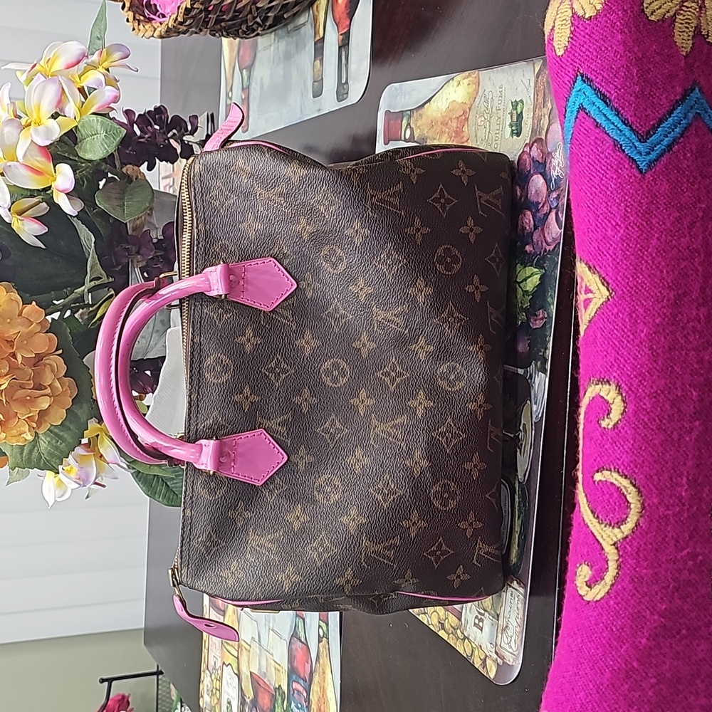 Custom Louis Vuitton Pink Speedy 30 Bag